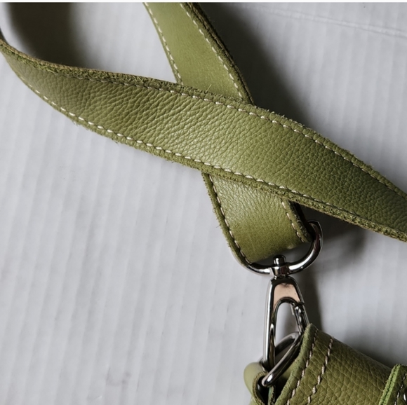 Fossil | Wallet Pocket Bag Womens Green Leather Detachable Strap Crossbody - Picture 8 of 16